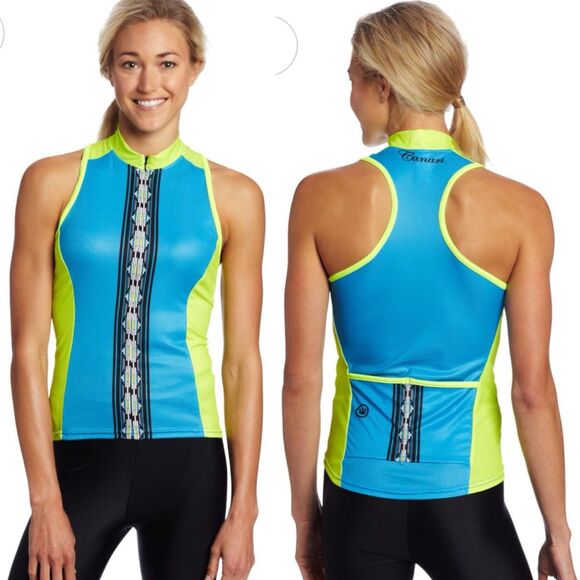 Canari Cyclewear Women's Sona Tank Top, Fiji Blue, Medium NWT - Picture 1 of 7